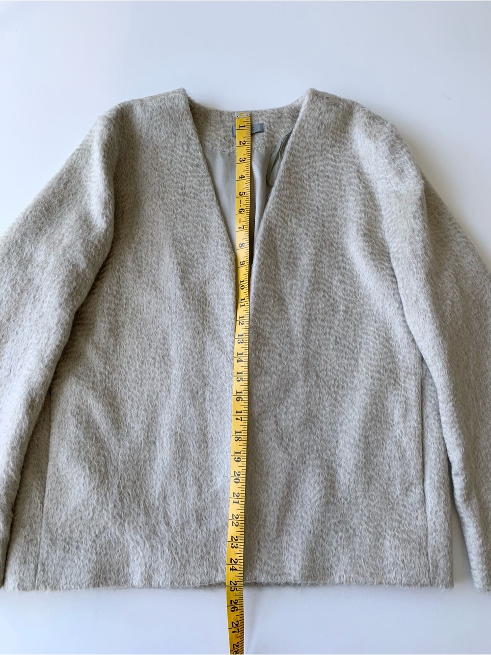 COS Open Front light gray blazer size M - Picture 4 of 5